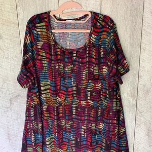 Colorful Lularoe Carly Swing Dress